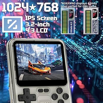 美品！Powkiddy RGB20 レトロゲーム機 中華ゲーム機「Powkiddy RGB20S」レビュー｜定番スペック、デコ